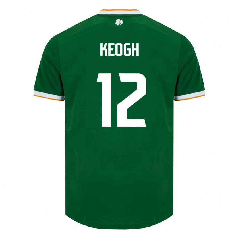 Danxen Dámské Irsko Sean Keogh #12 Tmavě Zelená Bílá Domů Hráčské Dresy 26-28 Dres