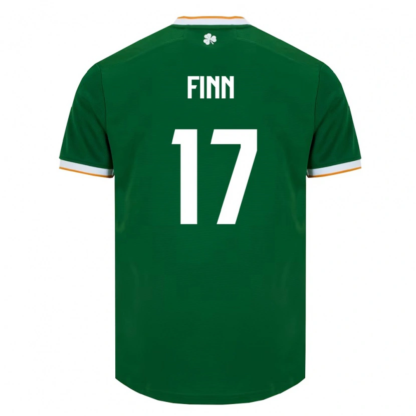 Danxen Dámské Irsko Jamie Finn #17 Tmavě Zelená Bílá Domů Hráčské Dresy 26-28 Dres