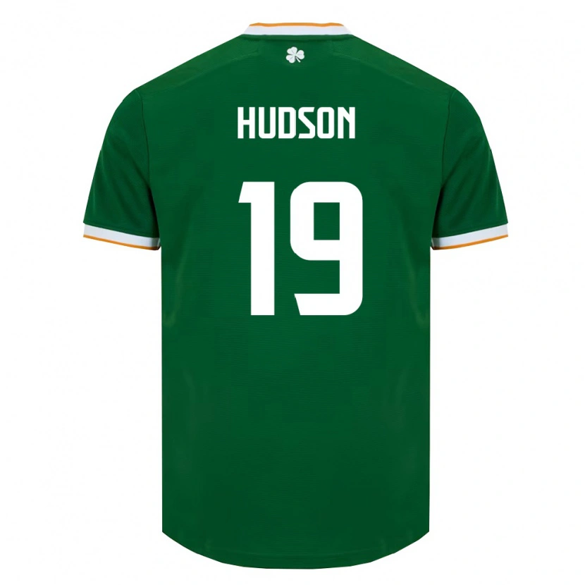 Danxen Dámské Irsko Conor Hudson #19 Tmavě Zelená Bílá Domů Hráčské Dresy 26-28 Dres