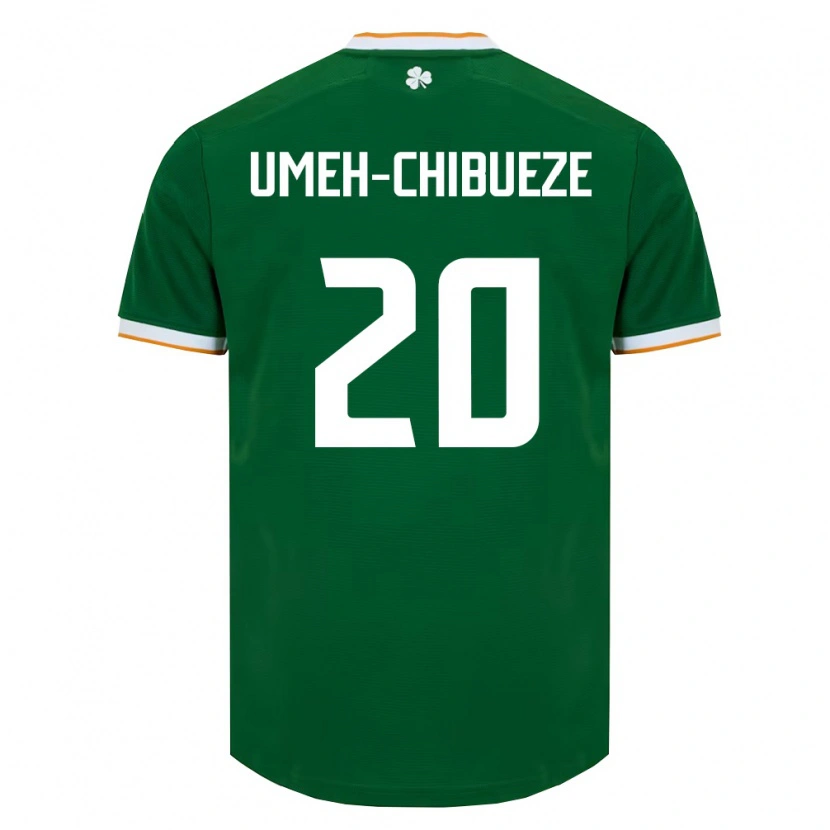 Danxen Dámské Irsko Franco Umeh-Chibueze #20 Tmavě Zelená Bílá Domů Hráčské Dresy 26-28 Dres