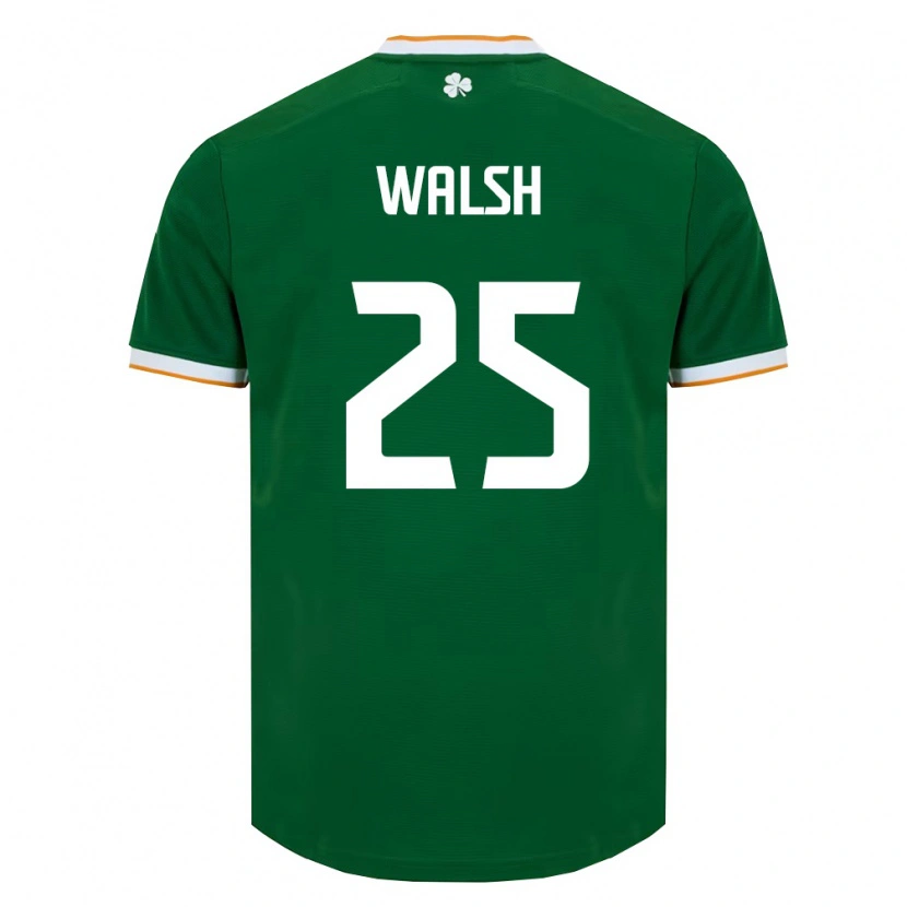 Danxen Dámské Irsko Megan Walsh #25 Tmavě Zelená Bílá Domů Hráčské Dresy 26-28 Dres