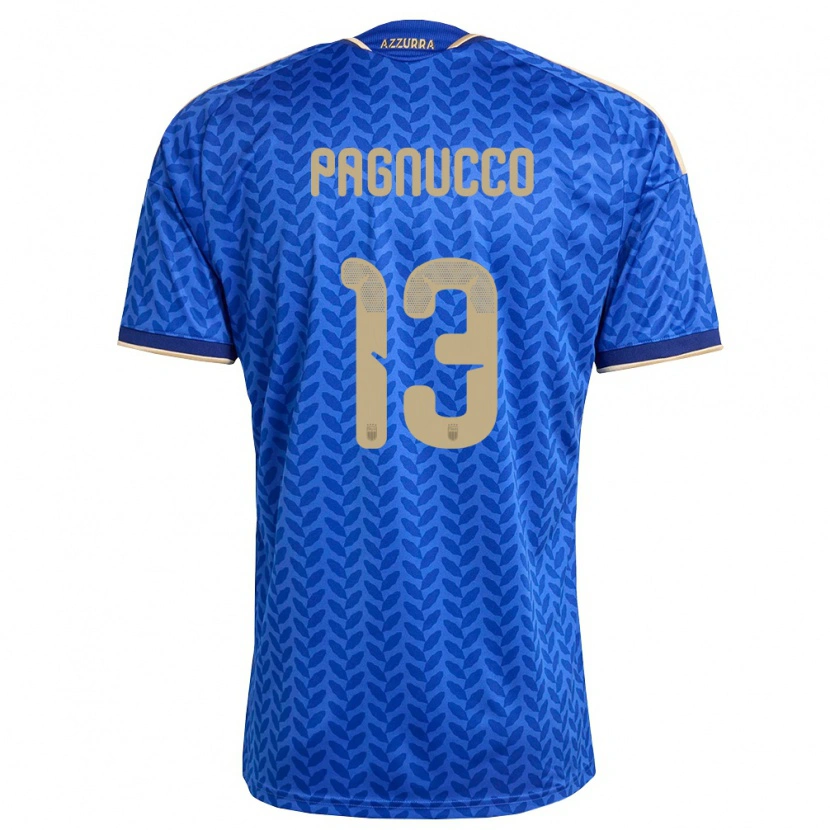 Danxen Dámské Itálie Filippo Pagnucco #13 Modrá Námořnická Zlatá Domů Hráčské Dresy 26-28 Dres