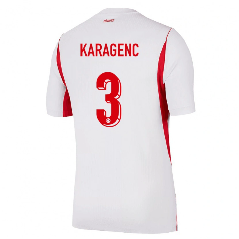 Danxen Dámské Turecko Didem Karagenç #3 Bílá Červená Vínová Daleko Hráčské Dresy 26-28 Dres
