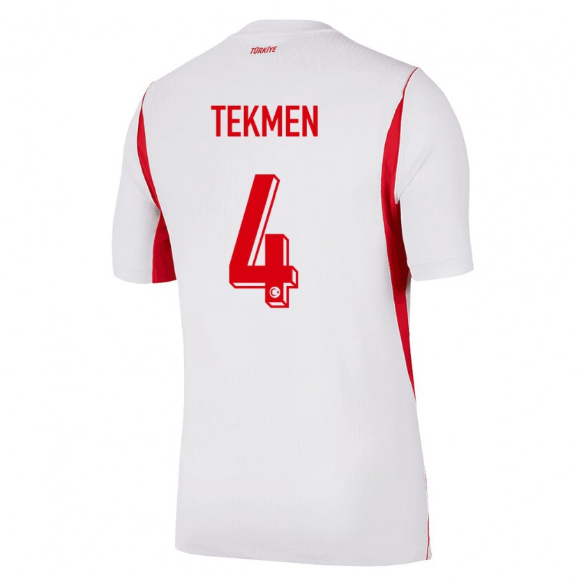 Danxen Dámské Turecko Ece Tekmen #4 Bílá Červená Vínová Daleko Hráčské Dresy 26-28 Dres
