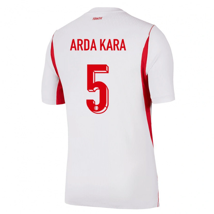 Danxen Dámské Turecko Ömer Arda Kara #5 Bílá Červená Vínová Daleko Hráčské Dresy 26-28 Dres