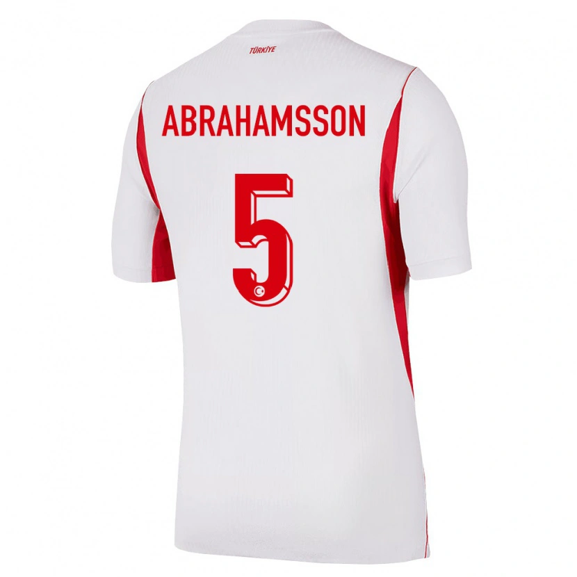 Danxen Dámské Turecko Sejde Aylin Abrahamsson #5 Bílá Červená Vínová Daleko Hráčské Dresy 26-28 Dres