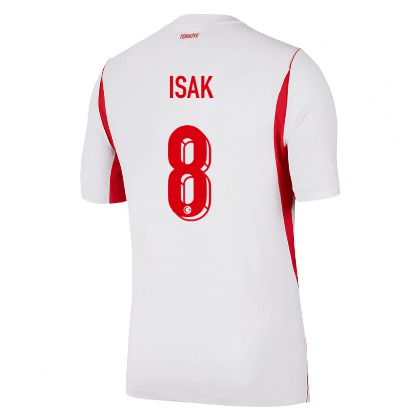 Danxen Dámské Turecko İsak Vural #8 Bílá Červená Vínová Daleko Hráčské Dresy 26-28 Dres