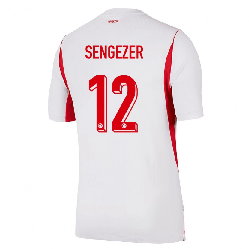 Danxen Dámské Turecko Muhammed Şengezer #12 Bílá Červená Vínová Daleko Hráčské Dresy 26-28 Dres
