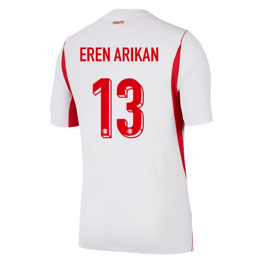 Danxen Dámské Turecko Muhammed Eren Arıkan #13 Bílá Červená Vínová Daleko Hráčské Dresy 26-28 Dres