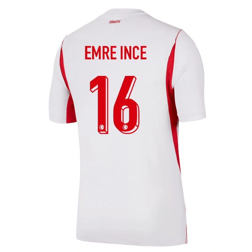 Danxen Dámské Turecko Taha Emre İnce #16 Bílá Červená Vínová Daleko Hráčské Dresy 26-28 Dres