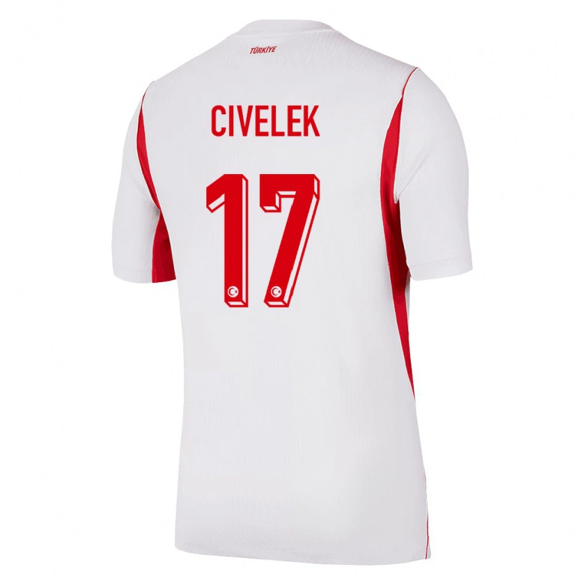 Danxen Dámské Turecko İlayda Civelek #17 Bílá Červená Vínová Daleko Hráčské Dresy 26-28 Dres