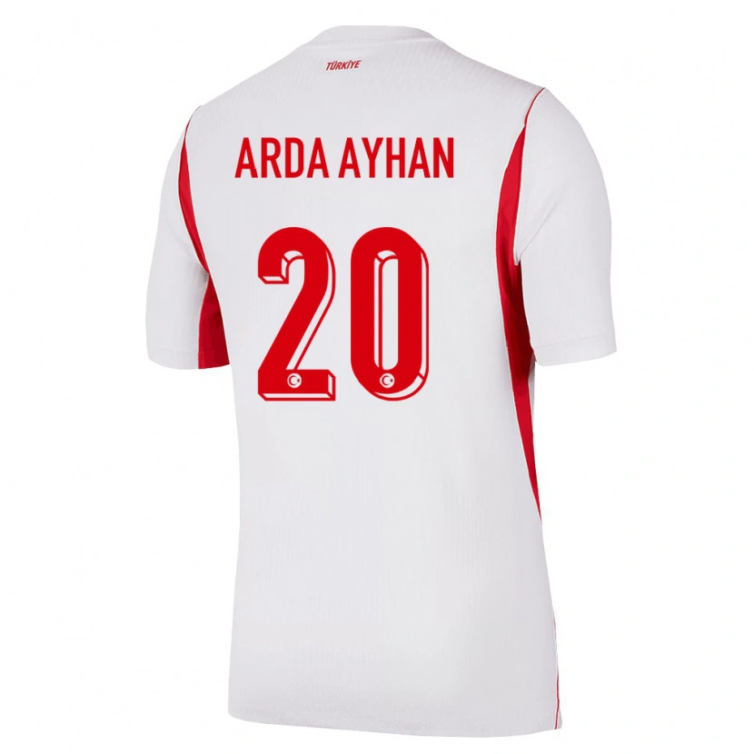 Danxen Dámské Turecko Murat Arda Ayhan #20 Bílá Červená Vínová Daleko Hráčské Dresy 26-28 Dres