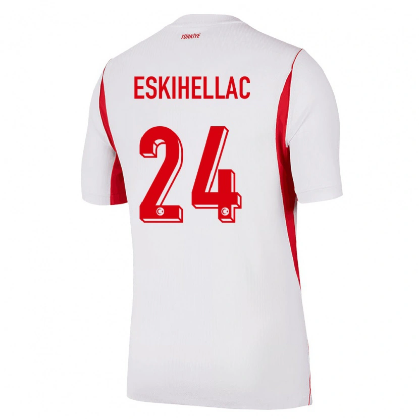 Danxen Dámské Turecko Mustafa Eskihellaç #24 Bílá Červená Vínová Daleko Hráčské Dresy 26-28 Dres
