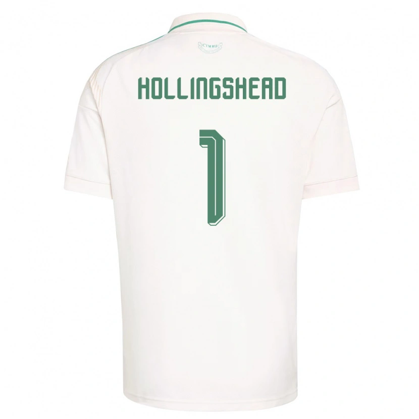 Danxen Dámské Wales Ronnie Hollingshead #1 Bílá Hnědá Zelená Daleko Hráčské Dresy 26-28 Dres
