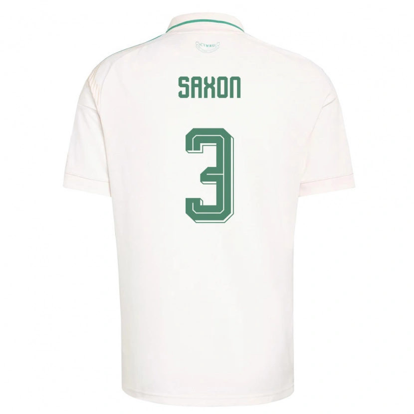 Danxen Dámské Wales Leo Saxon #3 Bílá Hnědá Zelená Daleko Hráčské Dresy 26-28 Dres