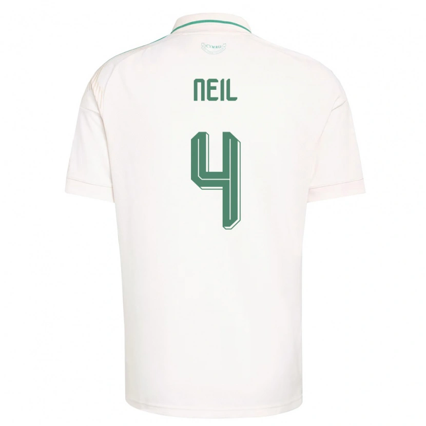 Danxen Dámské Wales Marlie Neil #4 Bílá Hnědá Zelená Daleko Hráčské Dresy 26-28 Dres