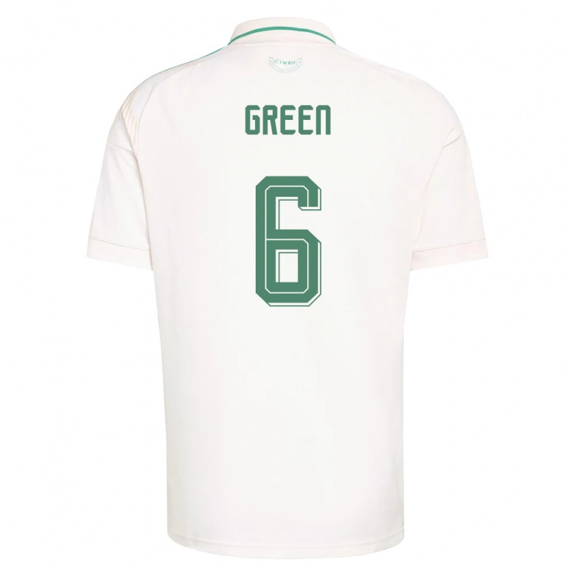 Danxen Dámské Wales Josephine Green #6 Bílá Hnědá Zelená Daleko Hráčské Dresy 26-28 Dres