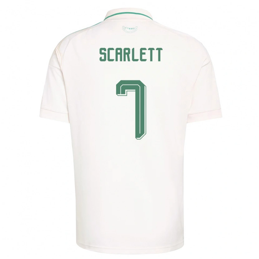 Danxen Dámské Wales Leon Scarlett #7 Bílá Hnědá Zelená Daleko Hráčské Dresy 26-28 Dres