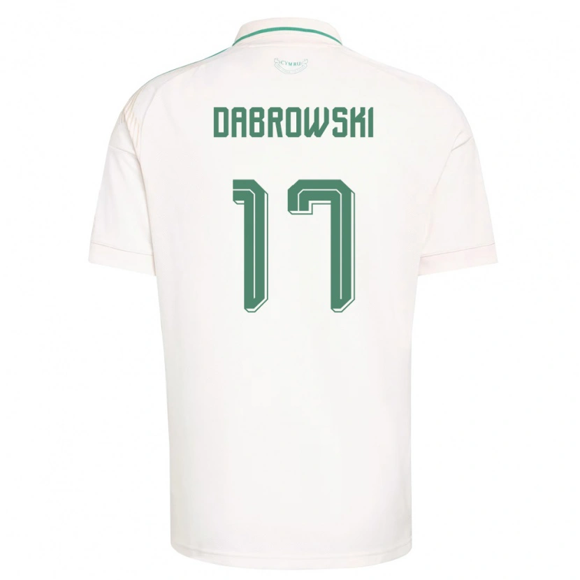 Danxen Dámské Wales Damian Dabrowski #17 Bílá Hnědá Zelená Daleko Hráčské Dresy 26-28 Dres