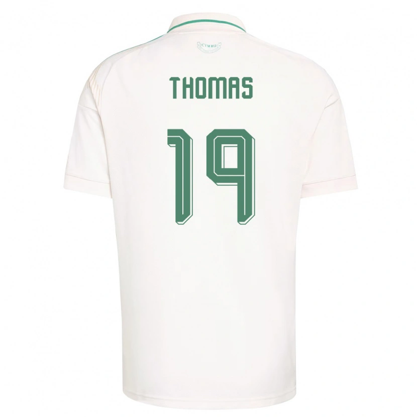 Danxen Dámské Wales Sorba Thomas #19 Bílá Hnědá Zelená Daleko Hráčské Dresy 26-28 Dres