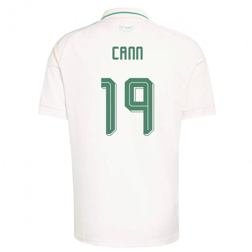 Danxen Dámské Wales Ethan Cann #19 Bílá Hnědá Zelená Daleko Hráčské Dresy 26-28 Dres