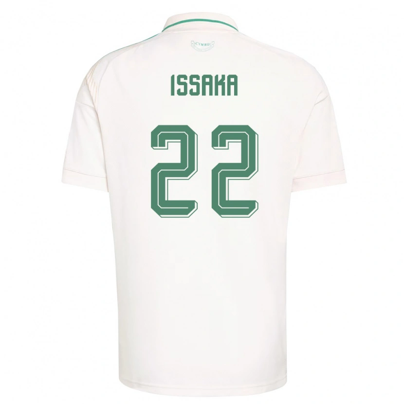 Danxen Dámské Wales Freddie Issaka #22 Bílá Hnědá Zelená Daleko Hráčské Dresy 26-28 Dres