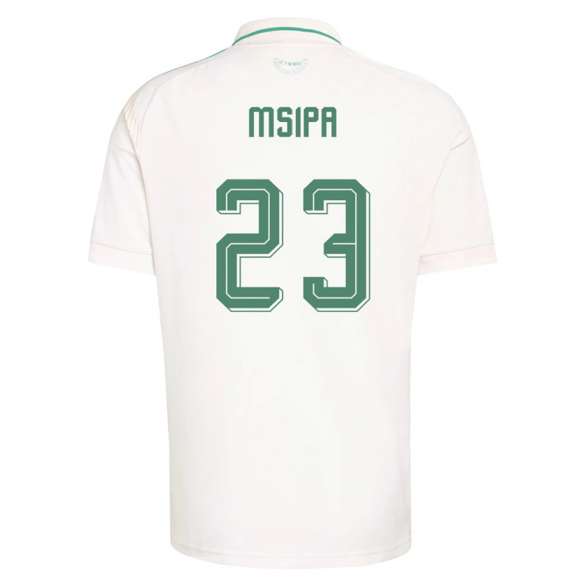 Danxen Dámské Wales Munya Msipa #23 Bílá Hnědá Zelená Daleko Hráčské Dresy 26-28 Dres