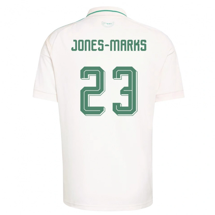 Danxen Dámské Wales Sonnie Jones-Marks #23 Bílá Hnědá Zelená Daleko Hráčské Dresy 26-28 Dres