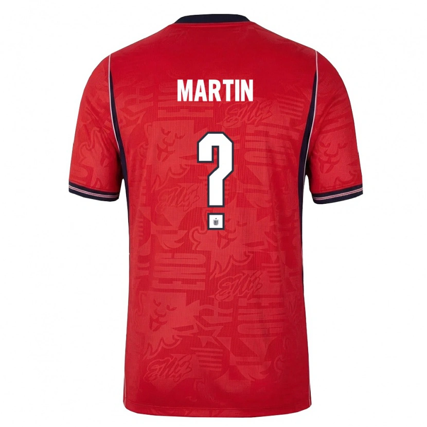 Danxen Dámské Anglie Bobby Martin #0 Červená Námořnická Bílá Daleko Hráčské Dresy 26-28 Dres