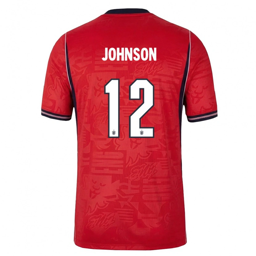 Danxen Dámské Anglie Joe Johnson #12 Červená Námořnická Bílá Daleko Hráčské Dresy 26-28 Dres