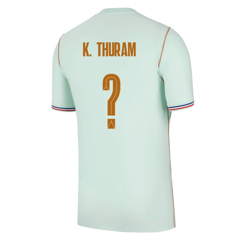 Danxen Dámské Francie Khéphren Thuram #0 Zelená Zlatá Daleko Hráčské Dresy 26-28 Dres