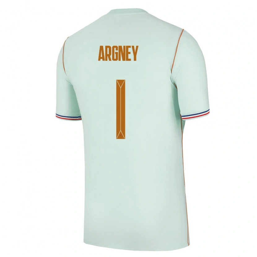 Danxen Dámské Francie Paul Argney #1 Zelená Zlatá Daleko Hráčské Dresy 26-28 Dres