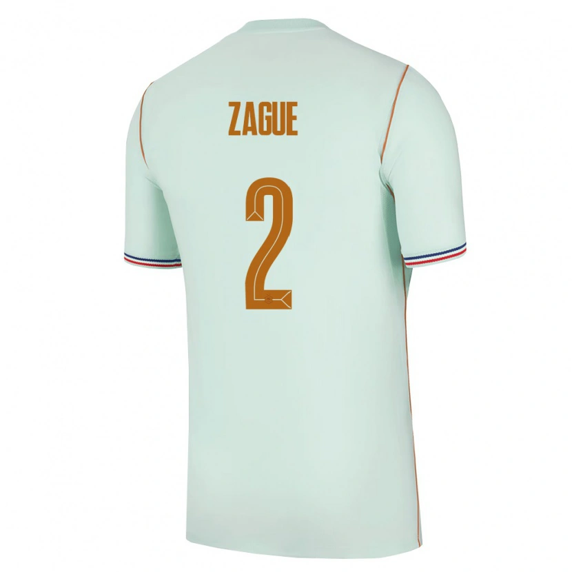 Danxen Dámské Francie Yoram Zague #2 Zelená Zlatá Daleko Hráčské Dresy 26-28 Dres