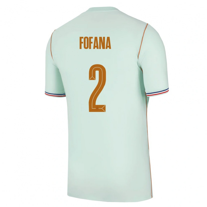 Danxen Dámské Francie Wesley Fofana #2 Zelená Zlatá Daleko Hráčské Dresy 26-28 Dres