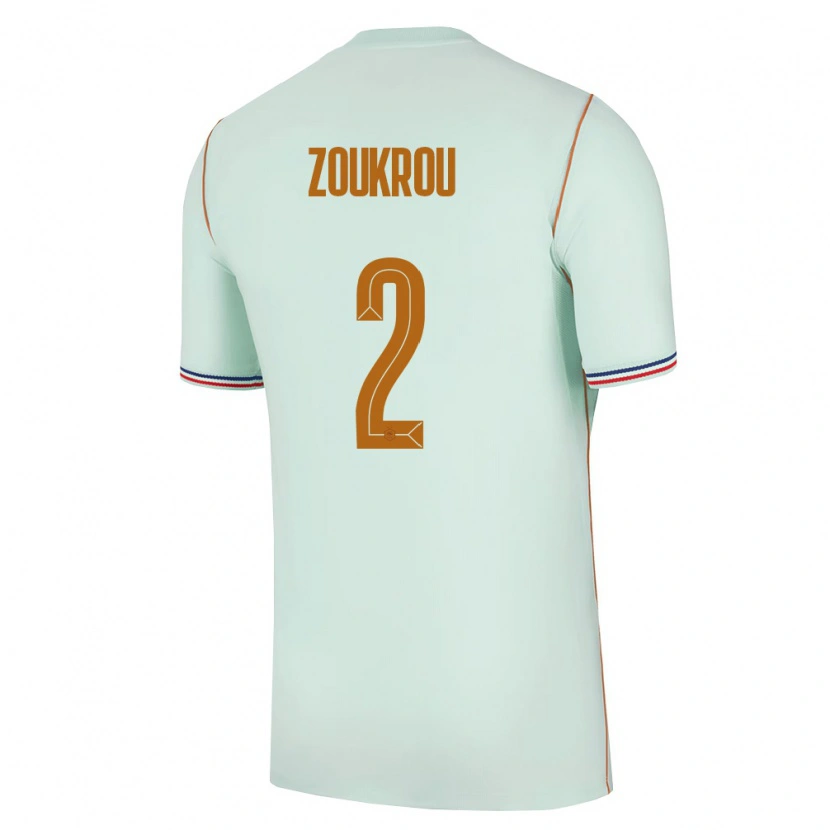 Danxen Dámské Francie Tanguy Zoukrou #2 Zelená Zlatá Daleko Hráčské Dresy 26-28 Dres