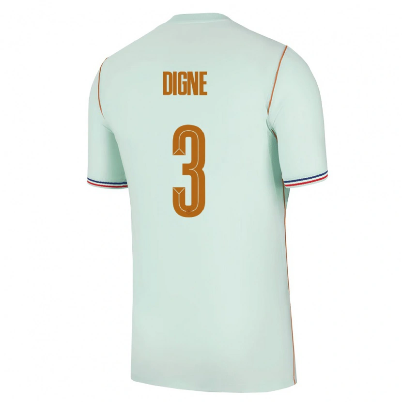 Danxen Dámské Francie Lucas Digne #3 Zelená Zlatá Daleko Hráčské Dresy 26-28 Dres