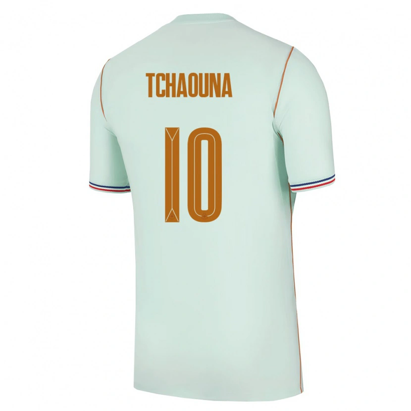 Danxen Dámské Francie Loum Tchaouna #10 Zelená Zlatá Daleko Hráčské Dresy 26-28 Dres