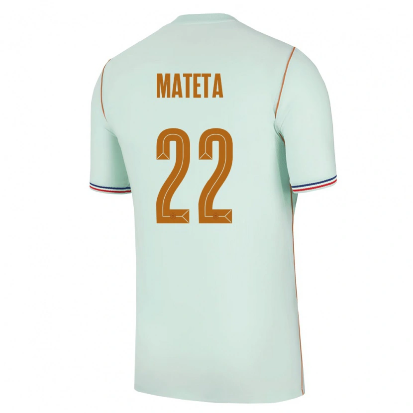 Danxen Dámské Francie Jean-Philippe Mateta #22 Zelená Zlatá Daleko Hráčské Dresy 26-28 Dres