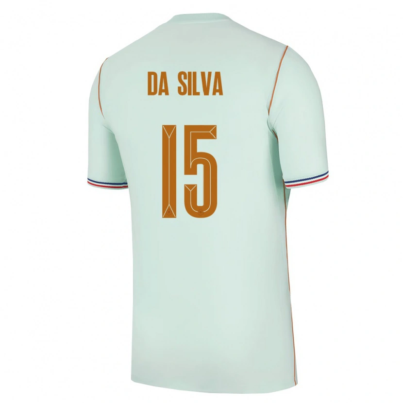 Danxen Dámské Francie Florent Da Silva #15 Zelená Zlatá Daleko Hráčské Dresy 26-28 Dres