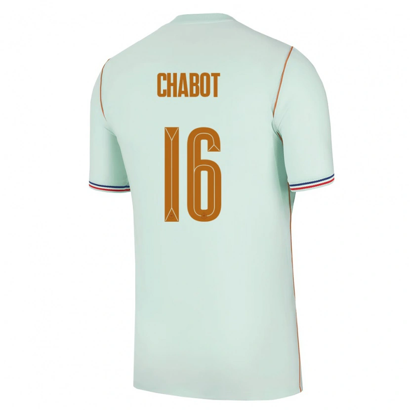 Danxen Dámské Francie Max-Edgar Chabot #16 Zelená Zlatá Daleko Hráčské Dresy 26-28 Dres