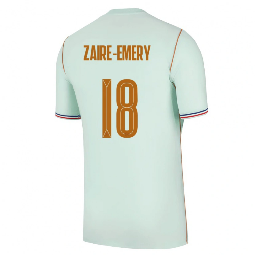 Danxen Dámské Francie Warren Zaïre-Emery #18 Zelená Zlatá Daleko Hráčské Dresy 26-28 Dres