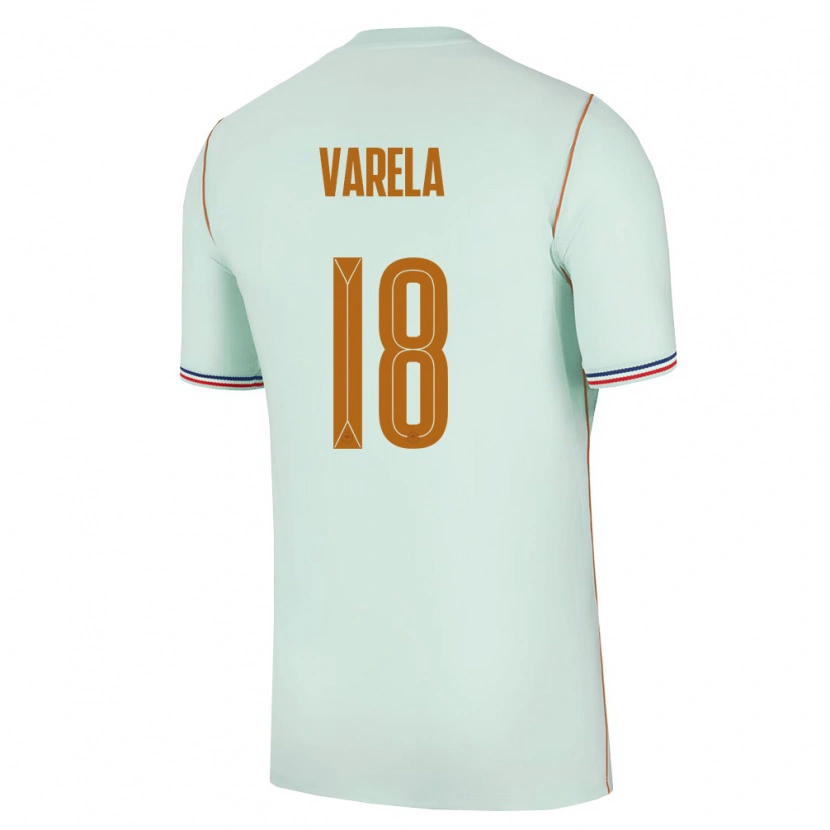 Danxen Dámské Francie Jordan Varela #18 Zelená Zlatá Daleko Hráčské Dresy 26-28 Dres