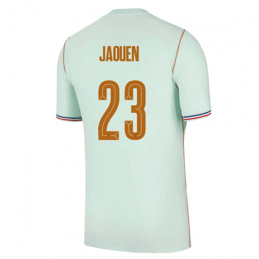 Danxen Dámské Francie Ewen Jaouen #23 Zelená Zlatá Daleko Hráčské Dresy 26-28 Dres