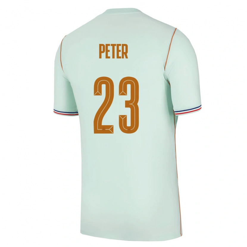 Danxen Dámské Francie Prosper Peter #23 Zelená Zlatá Daleko Hráčské Dresy 26-28 Dres