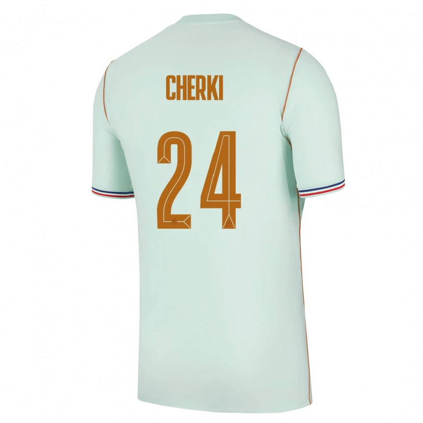 Danxen Dámské Francie Rayan Cherki #24 Zelená Zlatá Daleko Hráčské Dresy 26-28 Dres