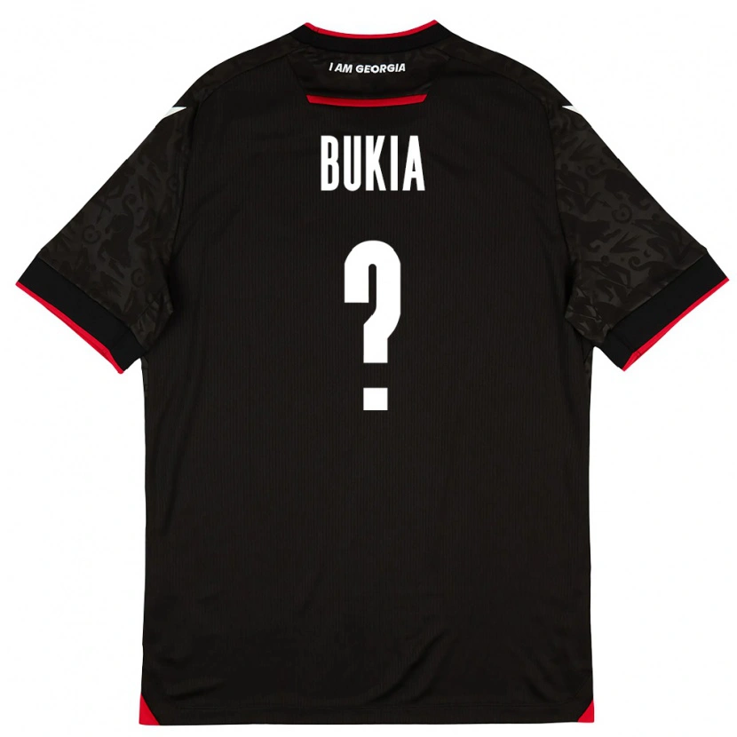 Danxen Dámské Georgia Dato Bukia #0 Černá Bílá Červená Daleko Hráčské Dresy 26-28 Dres