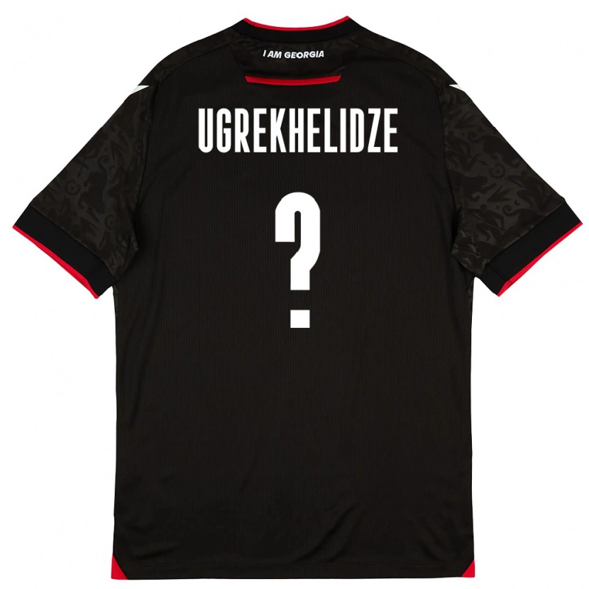 Danxen Dámské Georgia Luka Ugrekhelidze #0 Černá Bílá Červená Daleko Hráčské Dresy 26-28 Dres