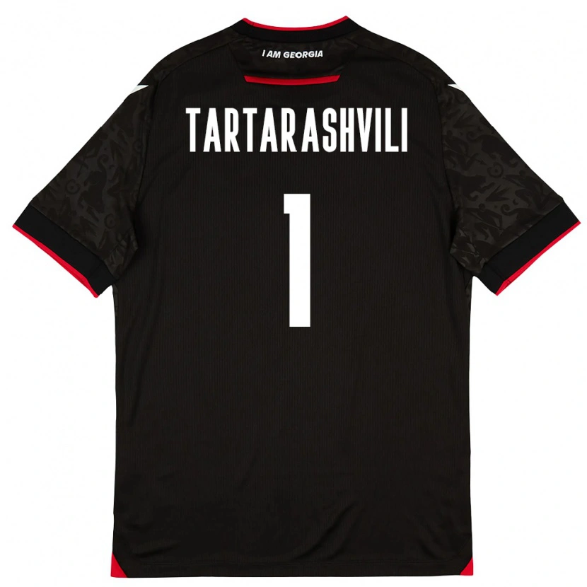 Danxen Dámské Georgia Saba Tartarashvili #1 Černá Bílá Červená Daleko Hráčské Dresy 26-28 Dres