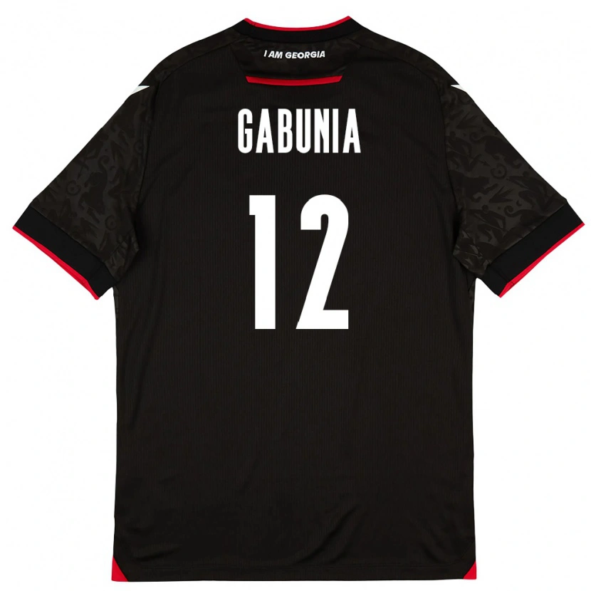 Danxen Dámské Georgia Tatia Gabunia #12 Černá Bílá Červená Daleko Hráčské Dresy 26-28 Dres