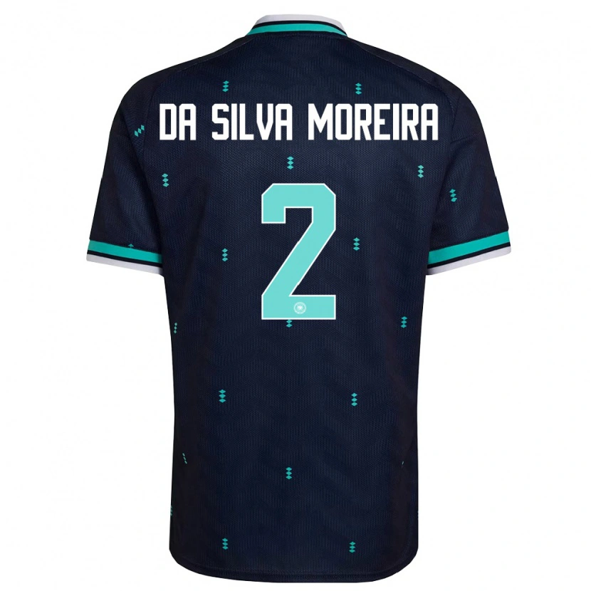 Danxen Dámské Německo Eric Da Silva Moreira #2 Námořnická Nebeská Modrá Bílá Daleko Hráčské Dresy 26-28 Dres